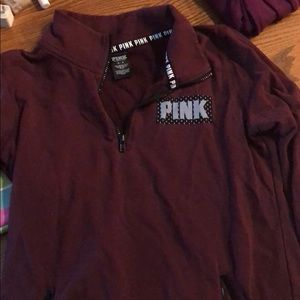 Maroon quarter zip hoodie